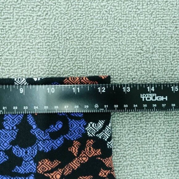 NWT Lularoe maxi skirt women's size small XXS black blue floral print stretch‎ - Picture 3 of 6